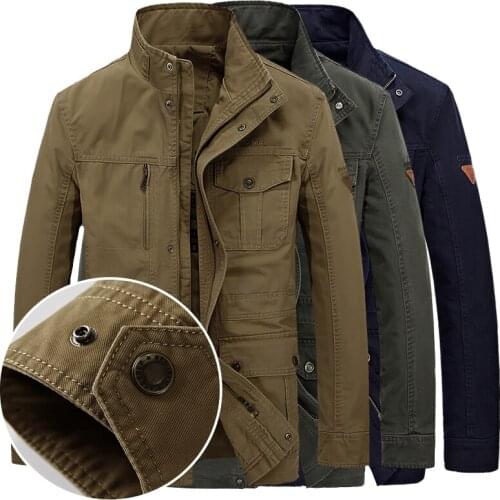 Plus Size 7XL 8XL Military Jacket Men Autumn Winter Outdoor Hiking Camping Cotton High Quality Windbreakers Army Mid-Long Coats