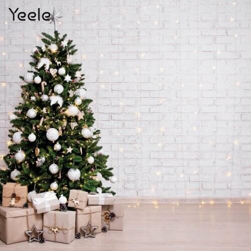 Yeele Christmas Backdrop Wood Board Floor Light Winter Forest Newborn Baby Vinyl Photography Background For Photo Studio Shoot