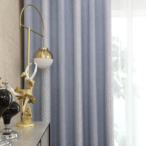 High Shading Chenille Jacquard Wear-resistant Customization Curtains for Living Dining Room Bedroom