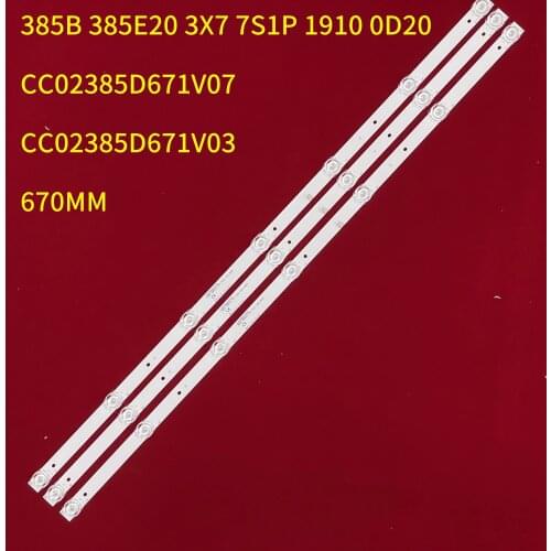 LED Backlight strip 7lamp CC02385D671V07 CC02385D671V03 385B 385E20 3X7 7S1P for DM-LED39R201BT2 EX-39HT001B H39D8000Q M39D7000Q