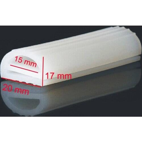 20 mm x 17mm E article high temperature resistance oven silicone rubber sealing strip