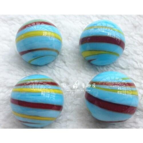 2cm Marbles Sky blue ribbon glass ball Pinball checkers aquarium Vase Decoration happy animal rolling experiment