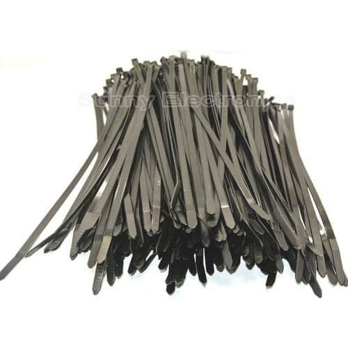 250 PCS Pack 12" inch Black 4x300mm Network Cable Cord Wire Tie Strap 50 Lbs Zip Nylon