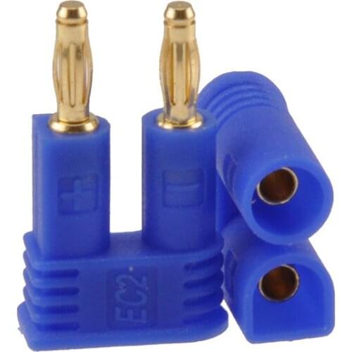 5 Pairs Female Male Plug EC2 2mm Gold Bullet Banana Connector for RC Battery