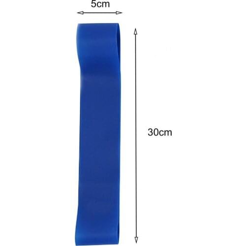 5Pcs Blue Multi-scene Elastic Ring Shaping Training Resistance Band Abrasion Resistance Durable for Yoga Sport Indoor