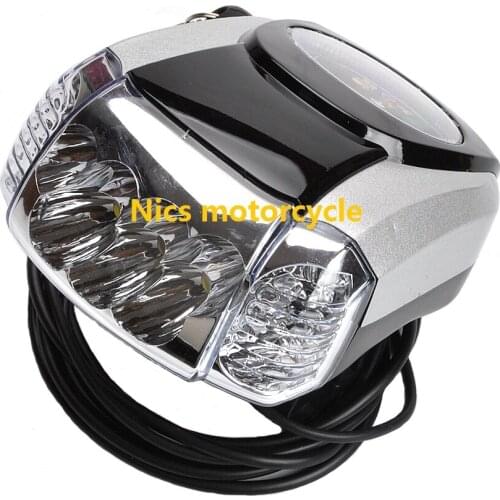 60V fat tire electric scooter LED headlight instrument key switch horn