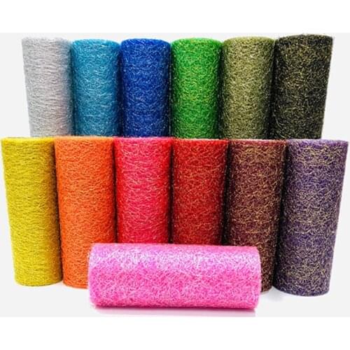 9.2m/roll Organza Tulle Roll Spool Fabric Ribbon DIY Tutu Skirt Gift Craft Party Chair Sash Wedding Party Decoration Silver Gold