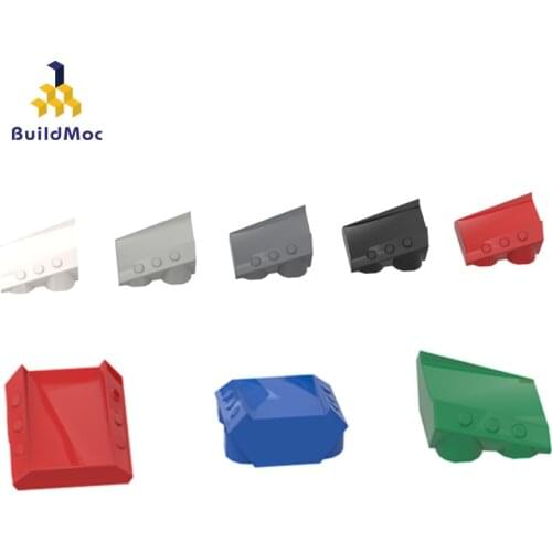 BuildMOC Compatible Assembles Particles 30603 2x2 ramp decoration Building Blocks Parts DIY LOGO Edu