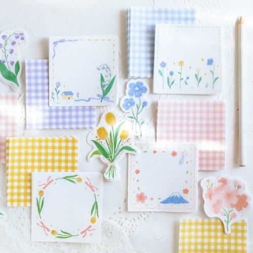 Journamm 30pcs/pack Flowers Plant Tulip Lattice Diy Deco Stickers Child Gift Scrapbooking Kawaii Decorative Stationery Stickers