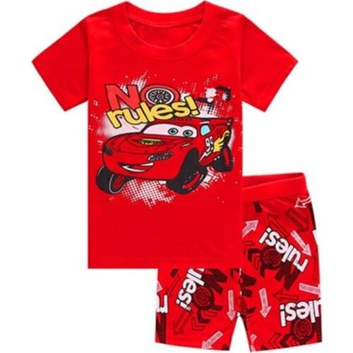 Kids pyjamas children sleepwear baby set boys girls cars pijamas cotton nightwear clothes kids clothing pajamas sets