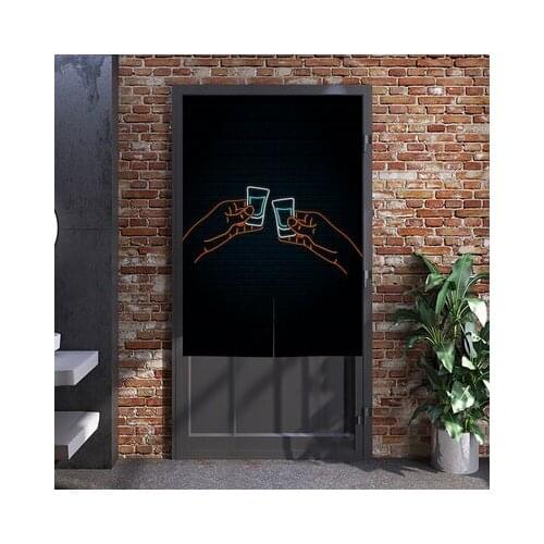 European and American retro door bar curtain personalized restaurant pub club curtain decoration