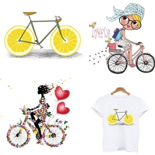 Stickers for clothes bicycle patch application of one another transfert thermocollants t-shirt ironing applications for clothing