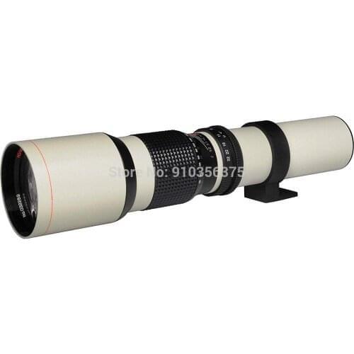JINTU 500mm f/8 Manual Telephoto Lens for Nikon D7500, D500, D600, D610, D700, D750, D800, D810, D3100, D3200, D3300, D3400