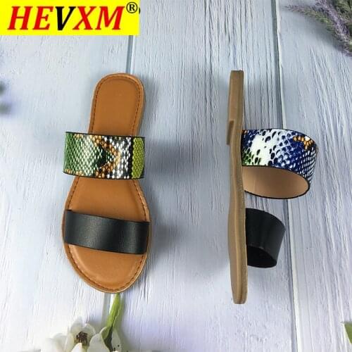 High Quality Comfortable Handmade Summer New Flat Womens Slippers Casual Wild Outdoor Beach Plus Size Female Slippers 36-41