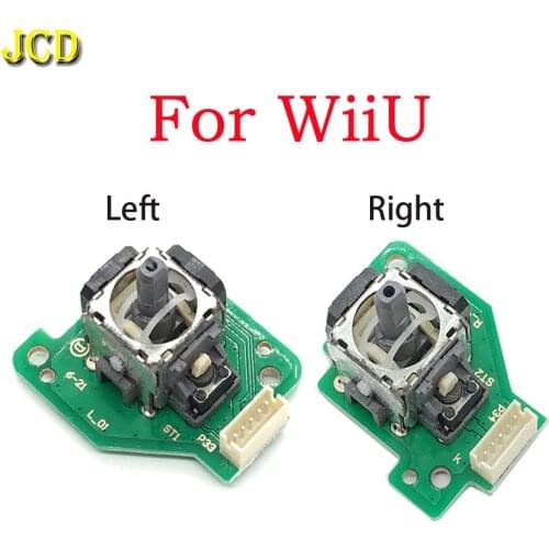 JCD For Nintend Wii U WiiU Gamepad Controller Right Left Analog Joystick Thumb Stick Repair Part Sensor Module w/ PCB Board