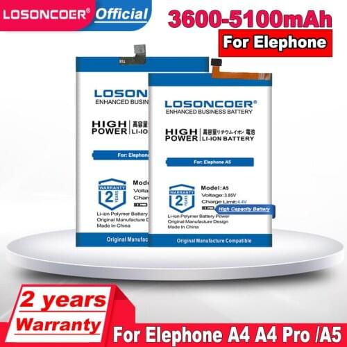 LOSONCOER Elephone A4 Pro Batteries