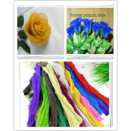 16 colors selected metallic stocking flower accessores/metallic silk flower craft/DIY flower accessories,30 pieces/lot,Free ship