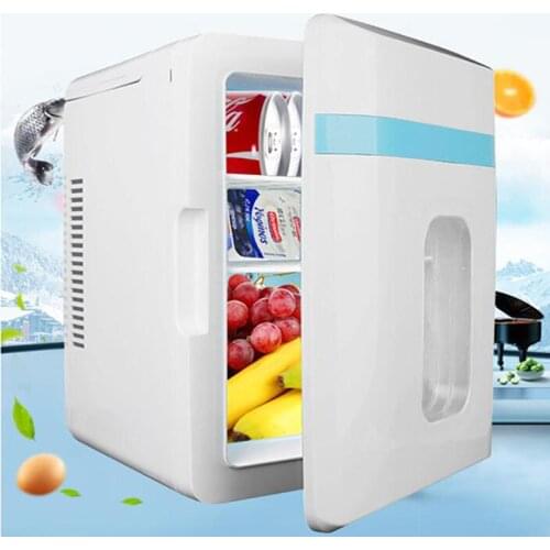 Mini Refrigerator Small 10L Car Refrigerator 12V Single Door Car Home Dual-Use Thermoelectric Mini Fridge Cooler Warmer