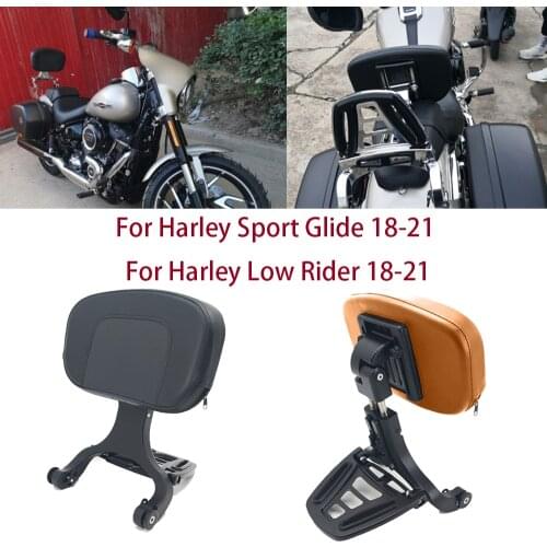Motorcycle Multi Purpose Driver Passenger Backrest For Harley Softail Sport Glide Low Rider 2018-2021 FLSB FXLR FXLRS
