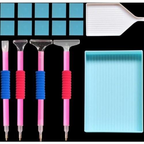 Diamond Embroidery Accessories DIY Diamond Painting Boxes Tool Kit Cross Stitch Point Drill Pen Set