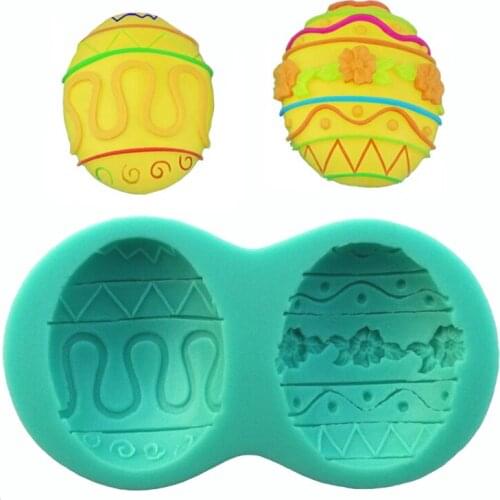 Wholesale 10 pcs/lot 3D Silicone Mold, Easter Egg Shapes Cake Chocolate Candy Jello Silicone Decorating Tools