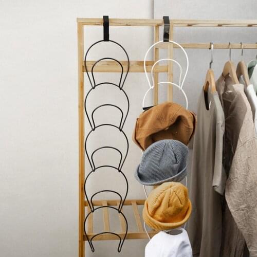 2020 New 5 Pack Baseball Cap Rack Hat Holder Rack Home Organizer Storage Door Closet Hanger Cap Holder Rack