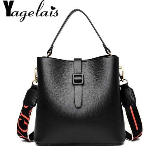 Female Fashion Classic Genuine Leather Crossbody Bag Women Large Capacity Luxury Handbag Ladies High Quality Shopping Bag