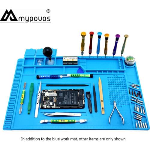 Heat-resistant BGA Soldering Station Soldering Pad Silicone Heat Gun Insulation Pad Repair Tools Maintenance Platform Desk Mat