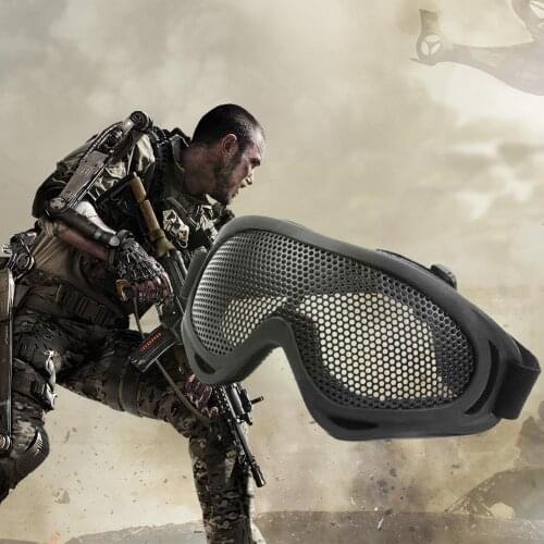Outdoors Hunting Airsoft Net Tactical Shock Resistance Sports Tools Glasses Metal Eyes Outdoor Outdoor Protecting Mesh Gogg N5J7