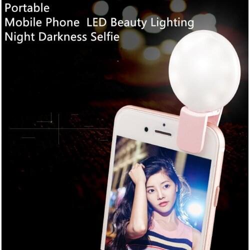 Universal Selfie LED Ring Flash Light Portable Mobile Phone 36 LEDS Beauty Lighting Night Darkness Selfie for Cell Phone Camera