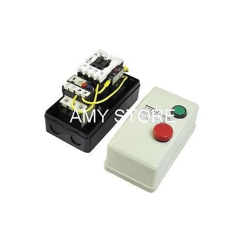On Off Switch Enclosed Three Phase Motor Magnetic Starter 380V Coil 5.5-8.5A