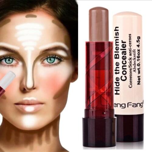 1PC Professional Ladies Makeup Face Blush Contour Highlighter Stick Foundation Bronzer Base Concealer Pencil Maquiagem TSLM2