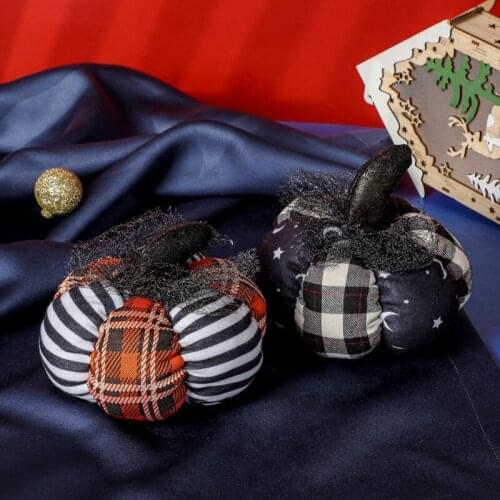 2PCS Halloween Pumpkin Figurine Decoration Ornaments Pumpkin Flatback Cabochon Scrapbook DIY Accessory Kids Baby Toys