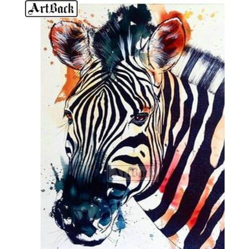 Full square drill diamond painting "zebra" 5d diamond embroidery 3d animal mosaic home decoration gift