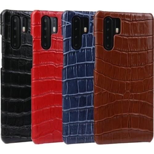 Luxury Genuine Leather Case For Huawei P30 Pro Case Shockproof Crocodile Hard PC Cover Funda For Huawei P20 Pro Mate 20 Pro 20X