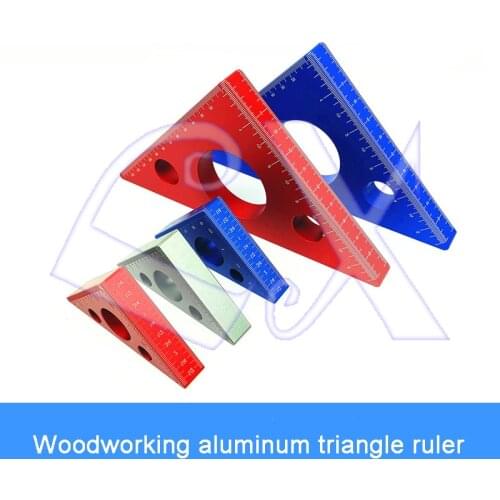 Woodworking Triangle Ruler Aluminum Height Ruler Metric System Inch System Right Angle Ruler Woodworking Square Ruler