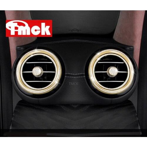 For Mercedes Benz E Class W213 E200/260/300/320 2016-2019 Car Dashboard Side Air Conditioning Outlet Ring Diamond Trim Cover NEW