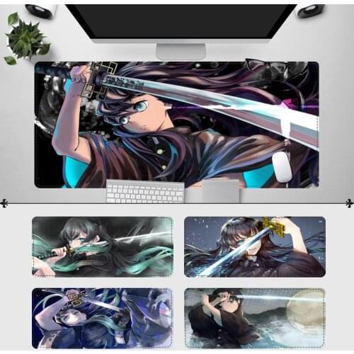 Dropshipping Muichiro Tokito Mouse Pad Gamer Keyboard Maus Pad Desk Mouse Mat Game Accessories For Overwatch