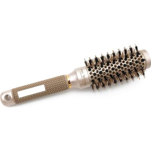 Ceramic Aluminium Round Salon Tangle Hair Comb Hair Brush Hairbrush Professional Hairdressing Combs For Barber Styling Tools
