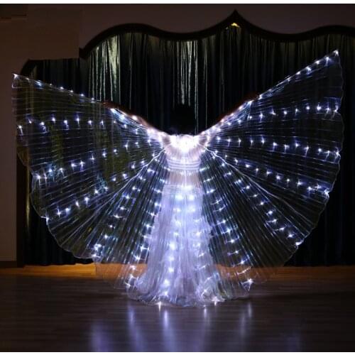 New Wings Sticks Adult Children Led Wings Belly Dance Lamp Props 360 Degrees Accessories Children Led Performance Clothing