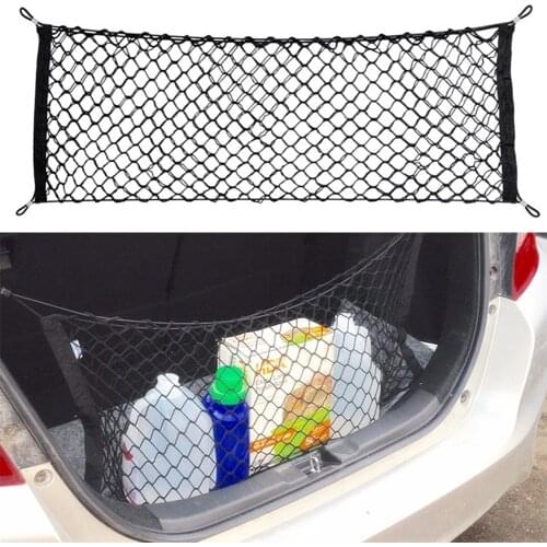 90x40 CM Car Trunk Rear Storage Cargo Luggage Nylon Elastic Net Holder for Toyota Camry 2000-2021 Envelope Trunk Cargo Net