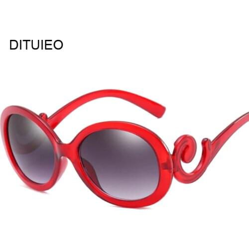 Red Oval Sunglasses Women Retro Brand Design Vintage Sun Glasses For Female Ladies Eyewear Oculos De Sol Feminino UV400