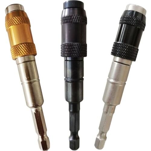 Pivoting Bit Tip Holder Flexible Magnetic Screw Drill Tip Rotating Screw Bit With Spring Release Drill Bit With 20° Pivot Mode