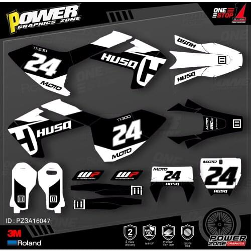 PowerZone Custom Team Graphics Decals 3M Stickers Kit For Husqvarna Sticker 2016-18 TC FC TX FX FS 2017-19 TE FE 125-450cc 47