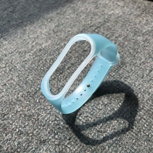 Transparent Blue Wristband For Xiaomi Band 3 Strap Sport Waterproof Watchband Miband 3 Replacement Straps Smartband Accessories