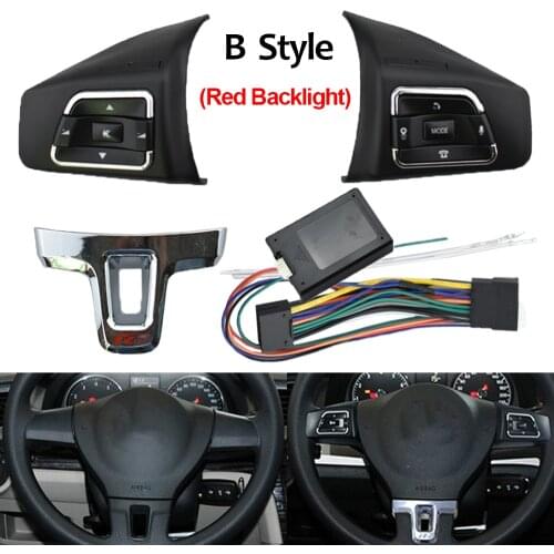 Car Steering Wheel Remote Bluetooth Wireless Control Button for VW Jetta Golf Polo Passat Multi-function Controller Switch