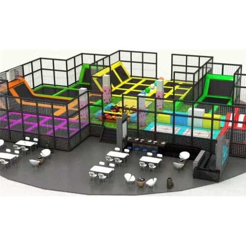 Custom size big trampoline park amusement indoor playground
