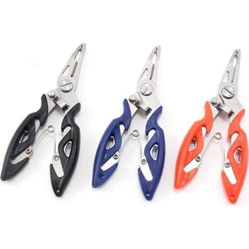 Fishing Pliers Scissor Braid Line Lure Cutter Hook Remover Tackle Tool Cutting Fish Use Tongs Scissors Fishing Pliers 3 Color