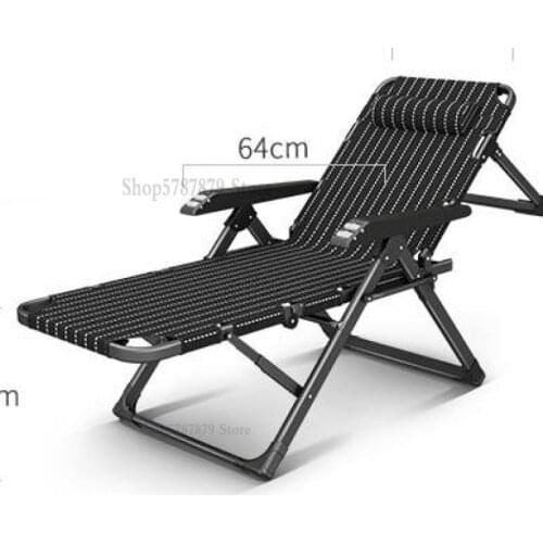 Folding chair portable home adult single old man simple lazy backrest chair lunch break recliner nap bed