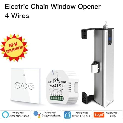 Tuya Smart Window Opener WiFi Timing Remote Control Switch Office Vertical Window Pusher